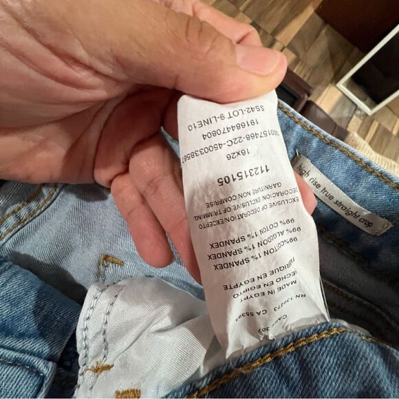 Wrangler High Rise True Straight Cropped Light Blue Women’s Plus Jeans Sz 16/26 - Picture 10 of 13